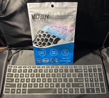 MUBUY-GOL Black Ultra-Thin Washable Keyboard Cover, Black picture