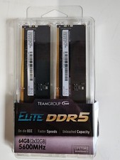 TEAMGROUP Elite 64GB (2x32GB) DDR5-5600 UDIMM On-die ECC TED532G5600C46BK picture