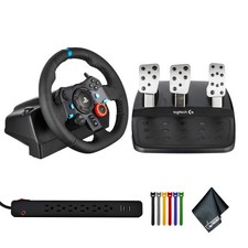 Logitech G G29 Driving Force Racing Wheel (PS5/PS4/PS3, PC) Bundle picture