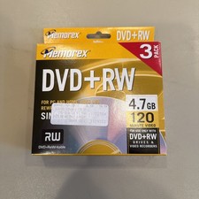3 Pack memorex DVD RAM 4.7GB Single Side Rewritable Video Recording 120 Minute picture