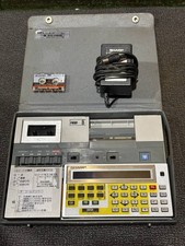 SHARP PC-1253H Pocket Computer Japan Made with Cassette Vintage Untested picture