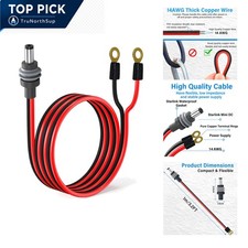 14AWG Starlink Mini Power Extension Cable  Waterproof 3.2ft Male to O-ring picture