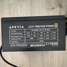 Apevia 600W 80 PLUS Gold ATX Power Supply PSU ATX-PR600W Black picture