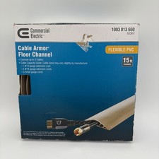 ​Commercial Electric A91-15V 15 ft. PVC Floor Cord Protector in Ivory picture