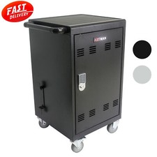 30-Device Charging Cart with Lock, Mobile Charging Cabinet for Tablets Laptops picture
