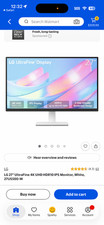 LG ultra fine display monitor 27US550 picture