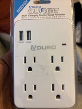 ADURO SURGE MULTI CHARGING STATION WITH 4 OUTLETS & DUAL USB PORTS picture