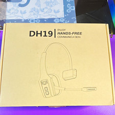 OTYHVV DH19 UHF RF Wireless Over-Ear USB Headset w/ Boom Mic, Black picture