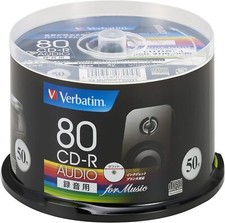 Verbatim Music CD-R 80 minutes 50 discs White Printable 48x MUR80FP50SV1 picture