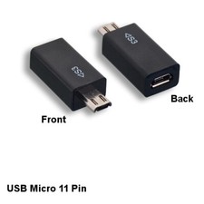 10PCS USB Type Micro 5 Pin to Micro 11 Pin Converter for Samsung Galaxy Phone picture