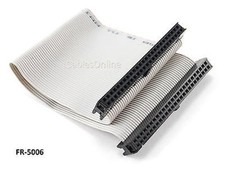 6 inch 50-Pin 2x25-Pin 2.54-Pitch Female 50-Wire IDC Flat Ribbon Cable, FR-5006 picture