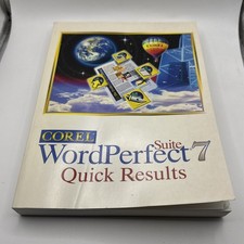 Corel WordPerfect Suite 7 Quick Results & Clipart Books Vintage 1996 picture