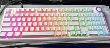 Aula F99 Pro 3 In 1 Hot-Swappable RGB Gasket Mechanical Keyboard - White picture