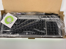 NOS 2000s Delux DLK-5005 Wired USB Keyboard w/ Native PS/2 Support Nordic Layout picture
