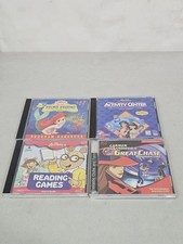 4 Pc Games Vintage 90's Little Mermaid/ Carmen Sandiego/ Aladdin / Arthur Readin picture
