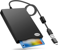 Floppy Disk Reader, 3.5 Inch 1.44Mb External USB Type A/C Floppy Disk Drive for picture