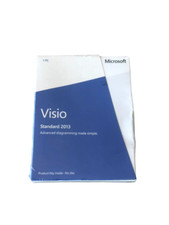 Microsoft Visio Standard 2013 SKU D86-04736 with Product Key Card New Sealed picture