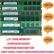 LOT Samsung 16GB 8GB 4GB 2GB 1GB 2RX8 DDR4/DDR3/DDR2 Desktop Memory RAM 288PIN picture
