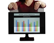24 inch Computer Privacy Screen (16:9) - Black Security Shield - Desktop - picture