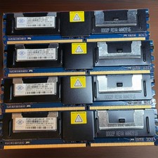 Lot of 4 Nanya NT2GT72U8PD2BD-3C 2GB DDR2 ECC PC2-5300 667MHz Server RAM picture