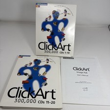 Clickart Lot 300,000 Premiere Image Pak 20 CD Set Software + Book by Broderbund picture