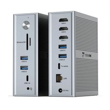 TobenONE USB C Laptop Docking Station 3-Display Triple 4K 14-in-1 for macOS&Win picture