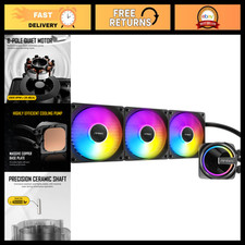 360mm ARGB AIO Liquid CPU Cooler - High Performance, Black, Efficient Cooling So picture