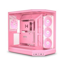 Hyte CSHYTEY50RGBSM Y50 RGB Mid-Tower Case Strawberry Milk Pink picture