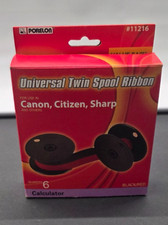 Universal Twin Spool Ribbon # 11216 Porelon Black / Red picture