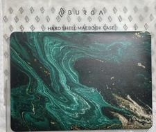 BURGA 13” MacBook Pro Case Teal Marble Hard Shell A2338 A2251 A2289 A2159 A198 picture