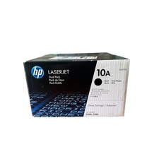 Genuine HP 10A Dual Pack Q2610D Black Toner Cartridge 2300L 2300 - New picture