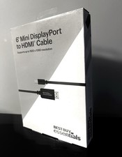 Best Buy essentials- 6' Mini DisplayPort to HDMI Cable - Black picture