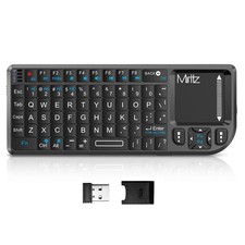 Miritz K808 Ultra-Thin Mini Keyboard with Touchpad Bluetooth &2.4G Dual Mode ... picture