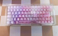 Womier 115 Gradient Crystal Clear Jelly MDA Profile Keycaps Set, ANSI/ISO Layout picture