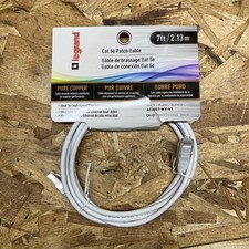 Legrand - On-Q CAT 5e Patch Cable 10Gbps Ethernet Speed, Computer Networking 7ft picture