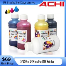 ACHI 5*250ML DTF Ink For Epson A3/A4 DTF T-Shirt Inkjet Printer picture