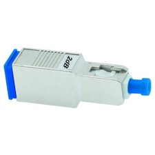 2dB SC UPC Connector Fiber Optic Optical Single Mode Attenuator Metal Blue picture