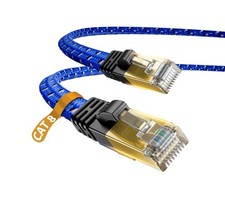 Nylon Braided CAT8 Ethernet Cable - High Speed 100FT 1PACK, Blue picture