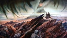 Landscape the lord of rings frodo baggins samwise gamgee Custom Gaming Mat Desk picture