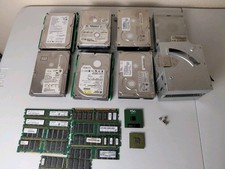 Lot of 7 Hard Drives & 9 Sticks of RAM Unknown Working Condition For Parts picture