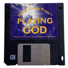 Vintage Video Game 3.5” Floppy Disk Playing God Waite Group Press 1994 IBM PC Co picture
