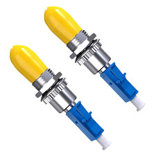 2-Pack LC to ST Fiber Optic Adapter，Single Mode 9/125Um LC/UPC Male picture