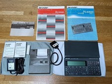 SHARP PC-E500 Pocket Computer w/CE-126P Printer Complete Set Tested Working picture