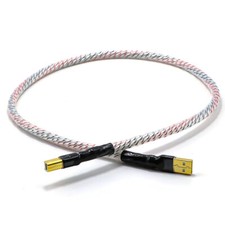 7N OCC Silver Plated Audio USB Cable Type A To B Data Line with Gold Plated Plug picture