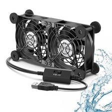 ELUTENG Dual Cooling Fan Whisper Quiet 80mm USB 3 Adjustable High picture