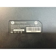 Keychron K4 Wireless Mechanical Keyboard Brown Switch White Backlight Grey Tan picture