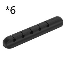 Silicone USB Cable Winder Desktop Cable Organizer Management Multipurpose Clips picture