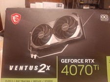 LOOK MSI VENTUS 2X RTX 4070 Ti 12GB BOX ONLY NO GRAPHICS CARD BOX ONLY SOLO CAJA picture