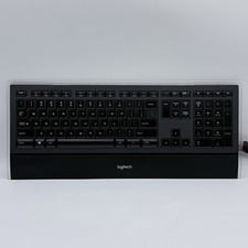 Logitech K740 Illuminated Keyboard Slim USB Wired Backlit Y-UY95 Tested/Working picture