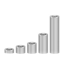 20pcs For 3D Printer Replacement Part Column Spacers 5mm Bore Durable picture